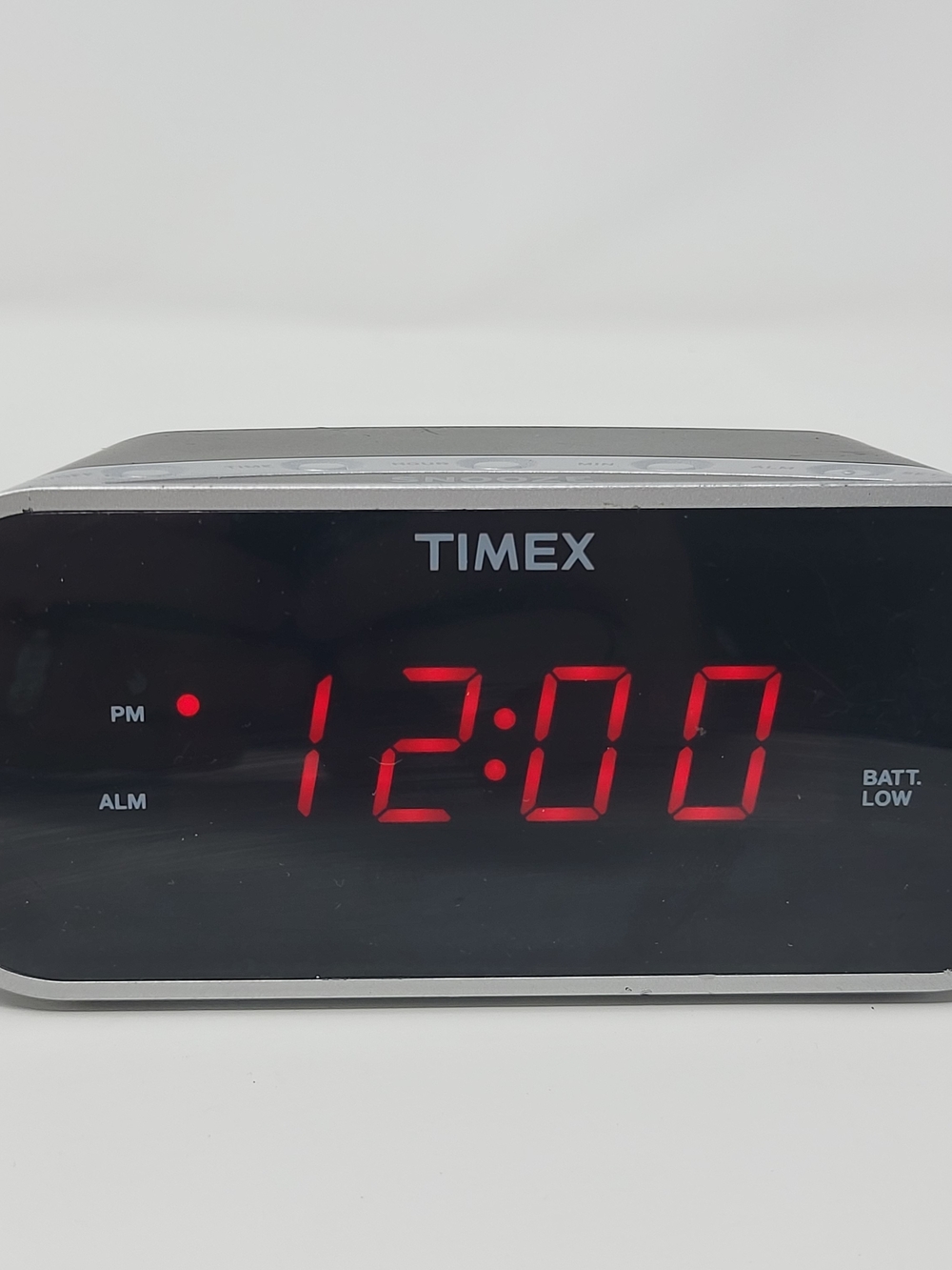 TIMEX Digital Alarm Clock - Red LED Display